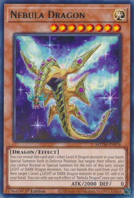 Image for Nebula Dragon (Maze of the Master) (MZTM-EN078) - YuGiOh