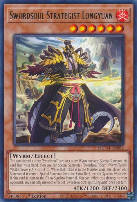 Image for Swordsoul Strategist Longyuan (Maze of the Master) (MZTM-EN082) - YuGiOh