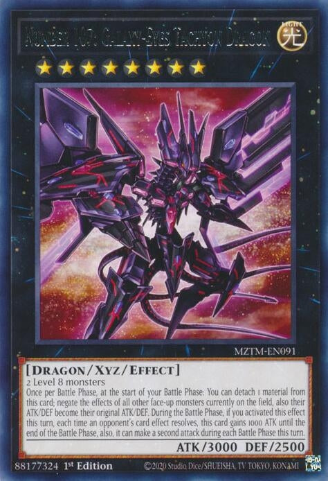 Image for Number 107: Galaxy-Eyes Tachyon Dragon (Maze of the Master) (MZTM-EN091) - YuGiOh