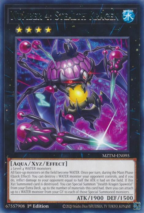 Image for Number 4: Stealth Kragen (Maze of the Master) (MZTM-EN095) - YuGiOh