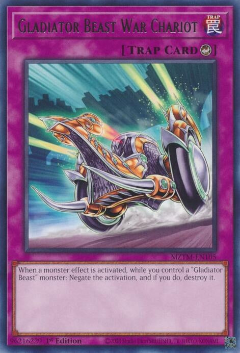 Image for Gladiator Beast War Chariot (Maze of the Master) (MZTM-EN105) - YuGiOh