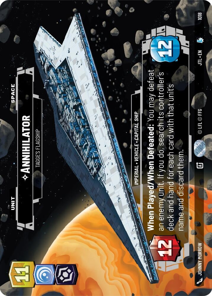 Image for Annihilator - Tagge's Flagship (Prestige) (Jump to Lightspeed) (1018) - Star Wars: Unlimited