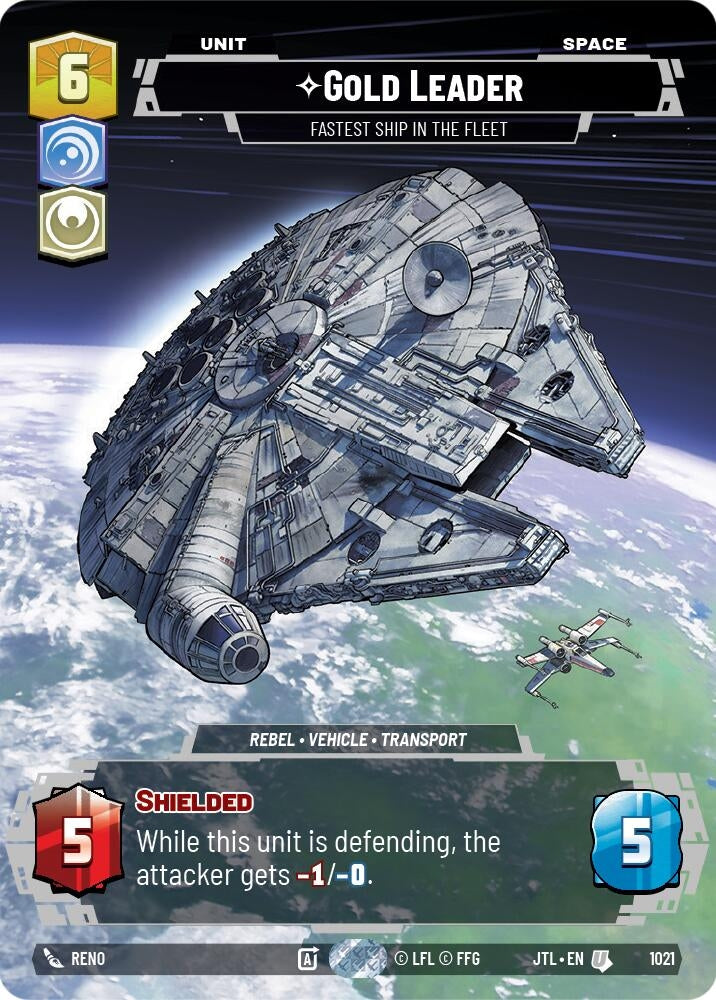 Image for Gold Leader - Fastest Ship in the Fleet (Prestige) (Jump to Lightspeed) (1021) - Star Wars: Unlimited