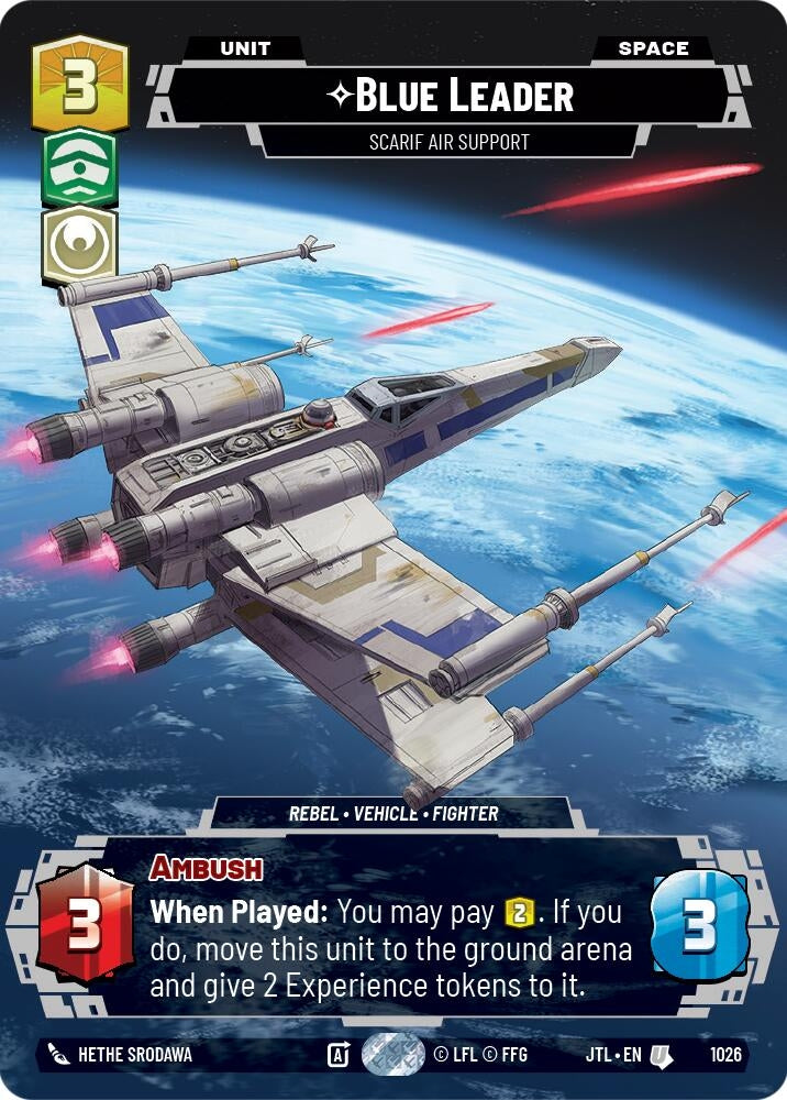Image for Blue Leader - Scarif Air Support (Prestige) (Jump to Lightspeed) (1026) - Star Wars: Unlimited
