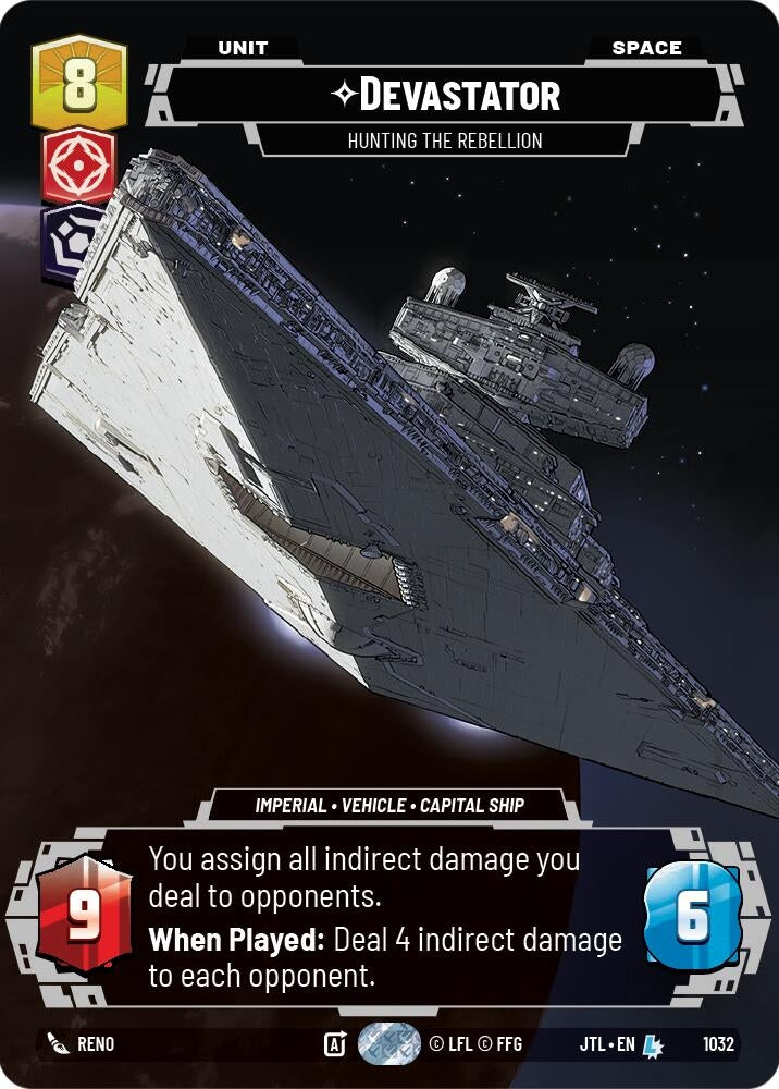 Image for Devastator - Hunting the Rebellion (Prestige) (Jump to Lightspeed) (1032) - Star Wars: Unlimited
