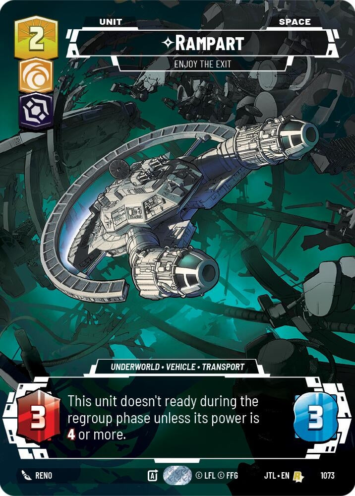 Image for Rampart - Enjoy the Exit (Prestige Foil) (Jump to Lightspeed) (1073) - Star Wars: Unlimited