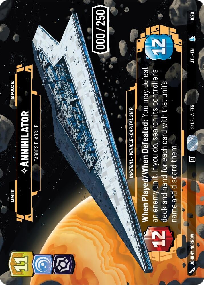 Image for Annihilator - Tagge's Flagship (Serialized) (Jump to Lightspeed) (1090) - Star Wars: Unlimited