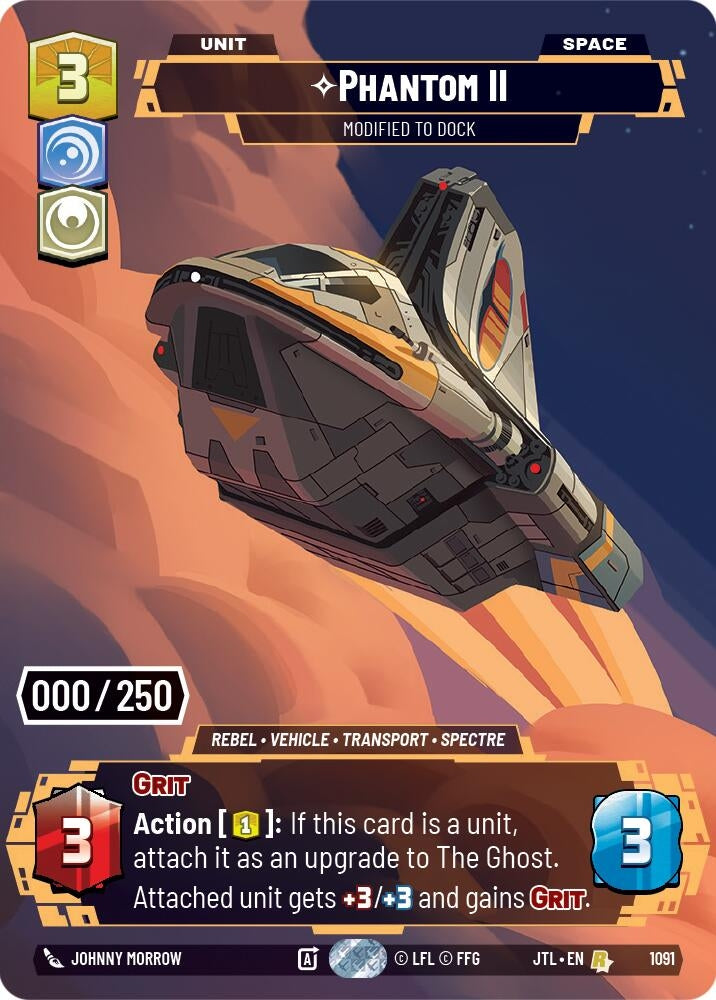 Image for Phantom II - Modified to Dock (Serialized) (Jump to Lightspeed) (1091) - Star Wars: Unlimited