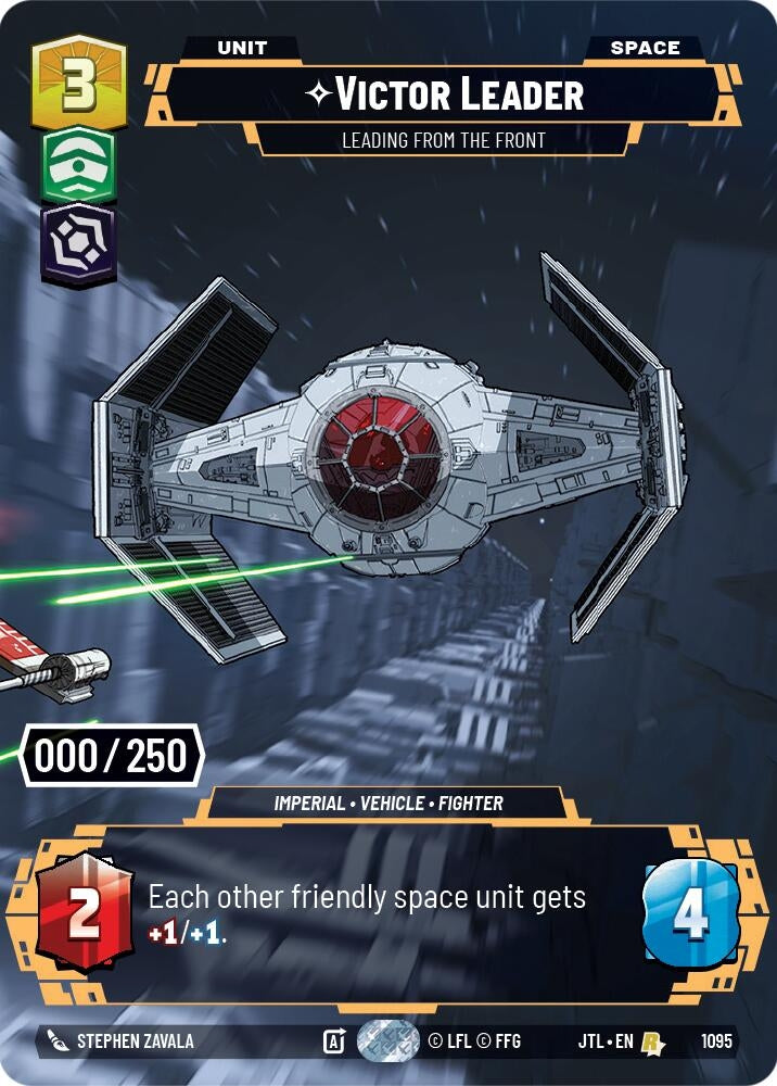 Image for Victor Leader - Leading from the Front (Serialized) (Jump to Lightspeed) (1095) - Star Wars: Unlimited