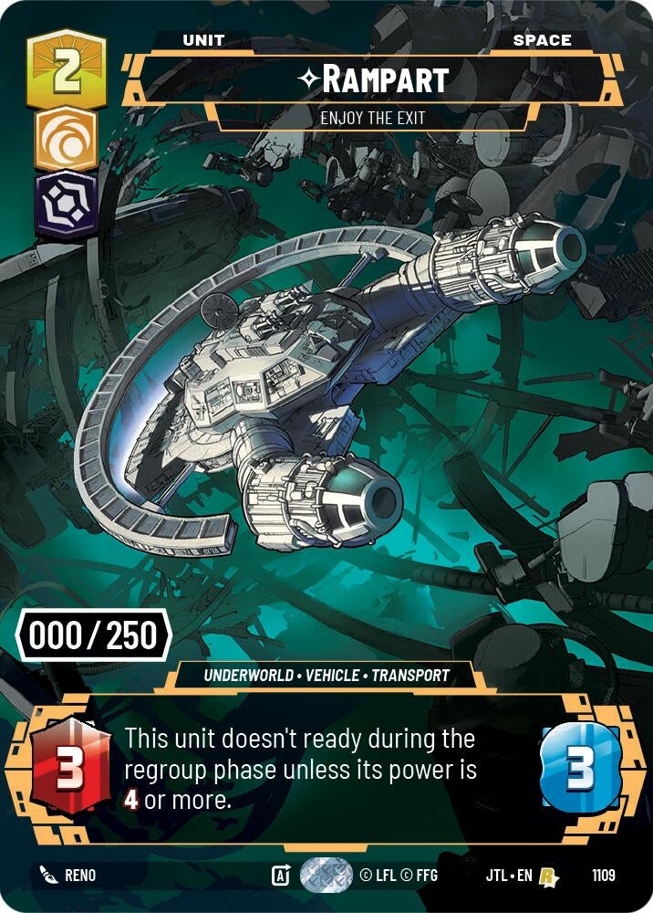 Image for Rampart - Enjoy the Exit (Serialized) (Jump to Lightspeed) (1109) - Star Wars: Unlimited