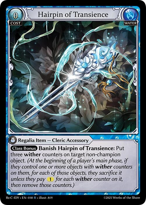 Image for Hairpin of Transience (Diao Chan Re: Collection, Idyll Corsage) (010) - Grand Archive TCG