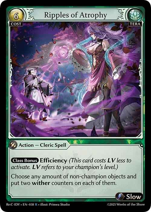 Image for Ripples of Atrophy (Diao Chan Re: Collection, Idyll Corsage) (038) - Grand Archive TCG