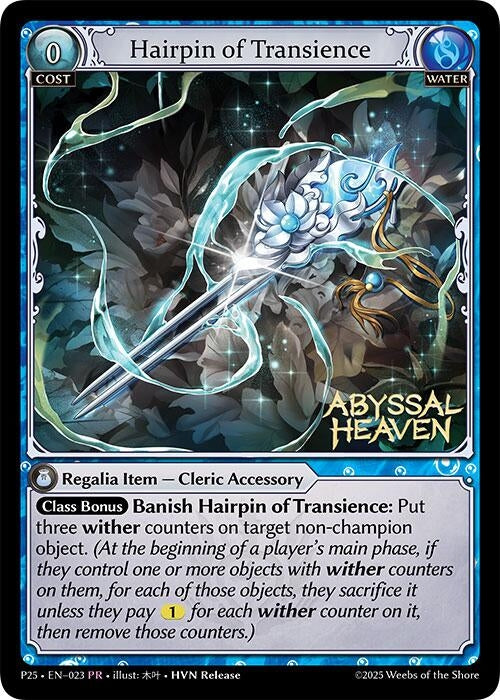 Image for Hairpin of Transience (Promotional Cards) (023) - Grand Archive TCG
