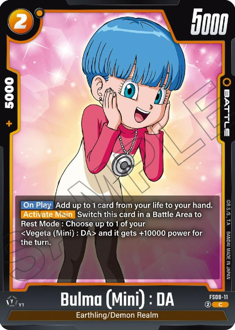 Image for Bulma (Mini) : DA (Starter Deck 8: Vegeta (Mini) Super Saiyan 3) (FS08-11) - Dragon Ball Super: Fusion World