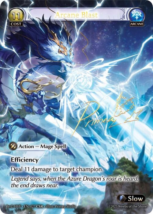 Image for Arcane Blast (CSR) (Guo Jia Re: Collection, Heaven’s Favored) (027) - Grand Archive TCG
