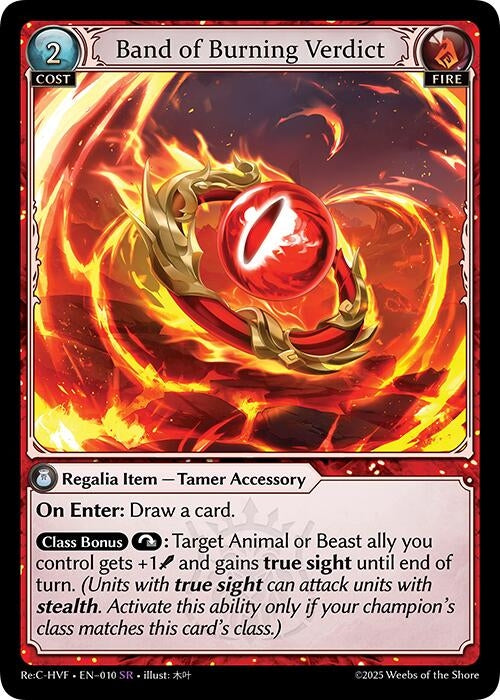 Image for Band of Burning Verdict (Guo Jia Re: Collection, Heaven’s Favored) (010) - Grand Archive TCG