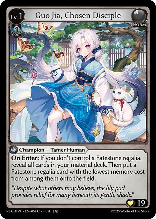 Image for Guo Jia, Chosen Disciple (Guo Jia Re: Collection, Heaven’s Favored) (002) - Grand Archive TCG