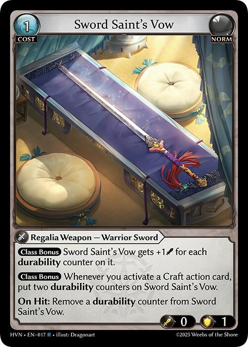 Image for Sword Saint's Vow (Abyssal Heaven) (017) - Grand Archive TCG