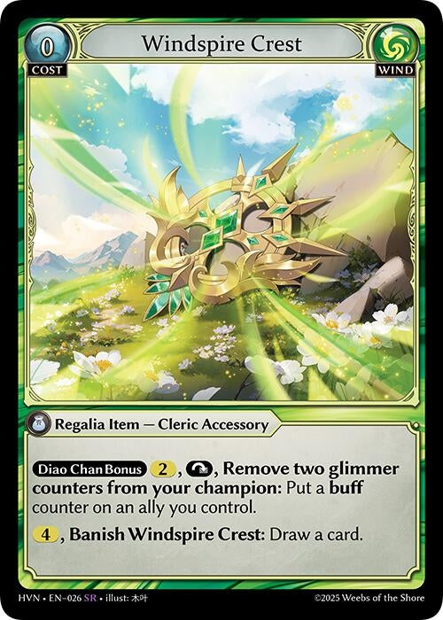 Image for Windspire Crest (Abyssal Heaven) (026) - Grand Archive TCG