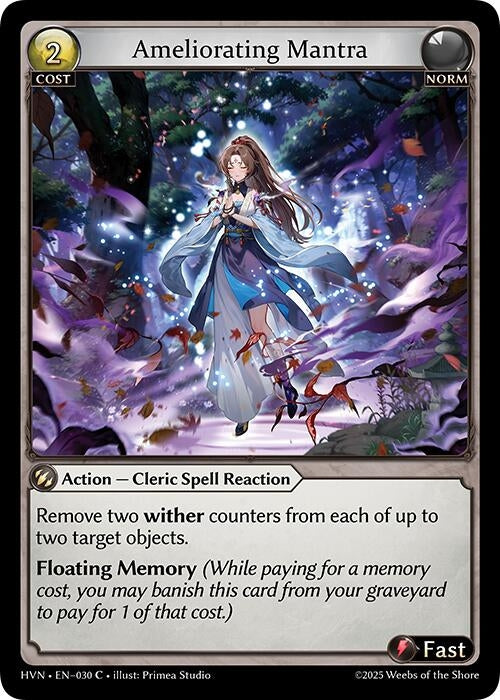 Image for Ameliorating Mantra (Abyssal Heaven) (030) - Grand Archive TCG