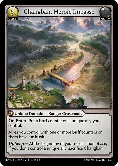 Image for Changban, Heroic Impasse (Abyssal Heaven) (037) - Grand Archive TCG