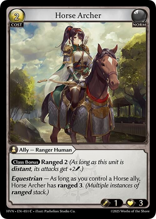 Image for Horse Archer (Abyssal Heaven) (051) - Grand Archive TCG