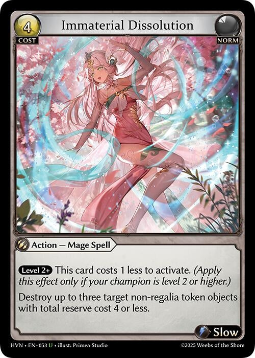 Image for Immaterial Dissolution (Abyssal Heaven) (053) - Grand Archive TCG