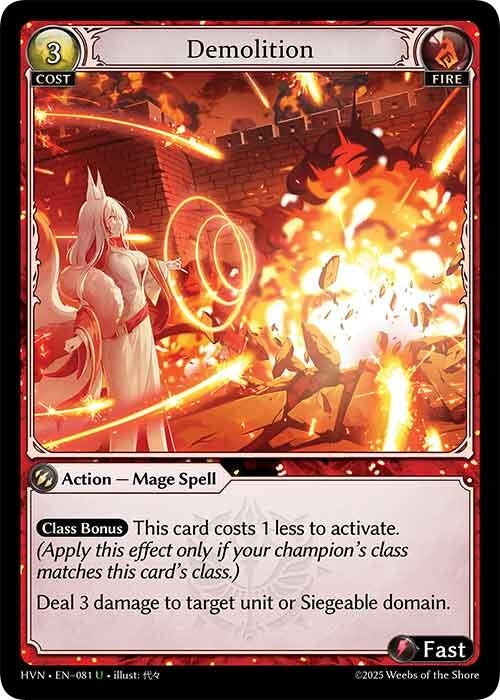 Image for Demolition (Abyssal Heaven) (081) - Grand Archive TCG