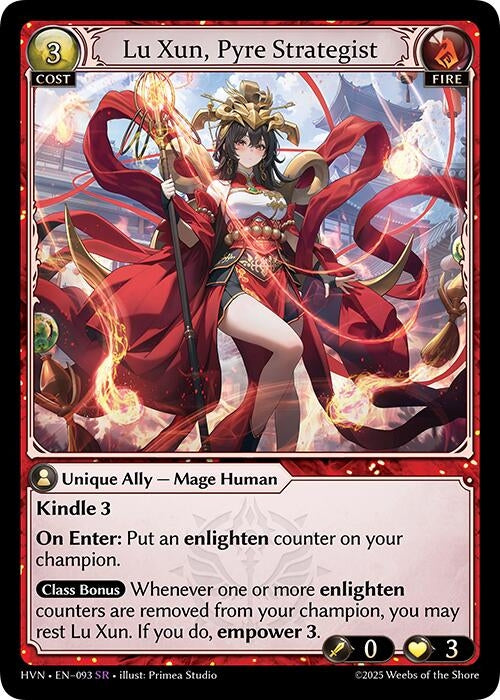 Image for Lu Xun, Pyre Strategist (Abyssal Heaven) (093) - Grand Archive TCG