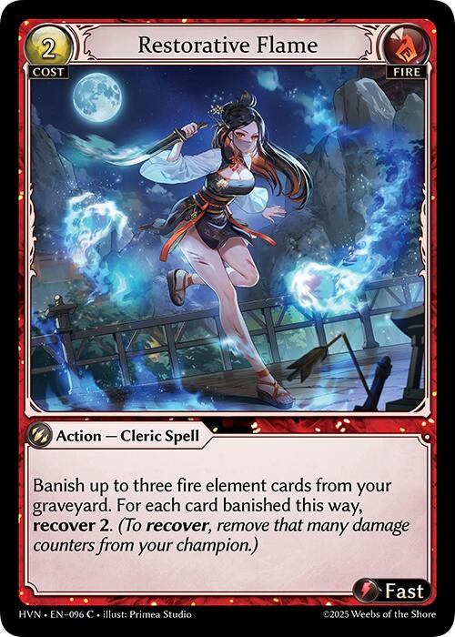 Image for Restorative Flame (Abyssal Heaven) (096) - Grand Archive TCG