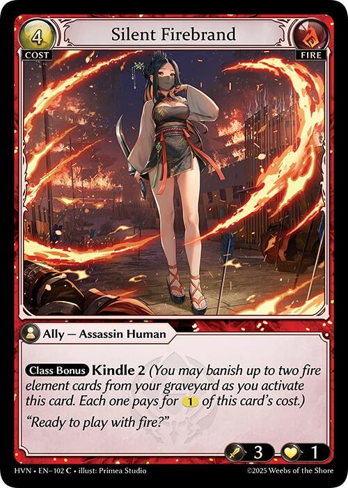 Image for Silent Firebrand (Abyssal Heaven) (102) - Grand Archive TCG