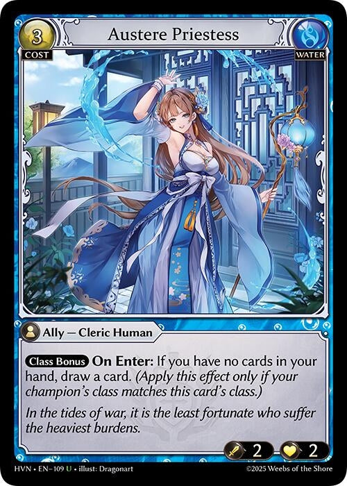 Image for Austere Priestess (Abyssal Heaven) (109) - Grand Archive TCG