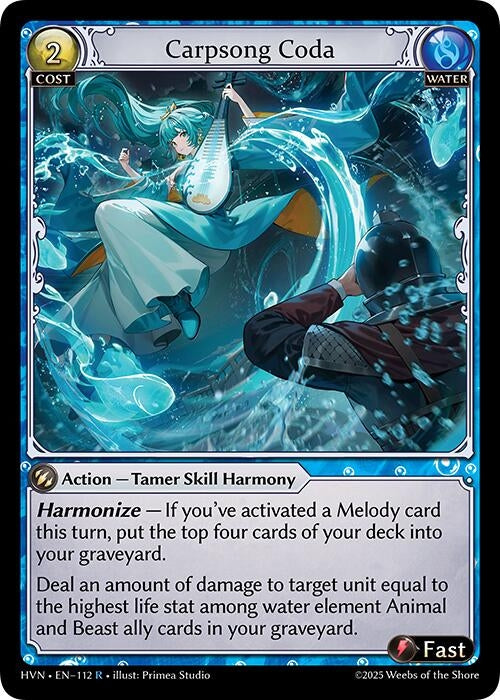 Image for Carpsong Coda (Abyssal Heaven) (112) - Grand Archive TCG