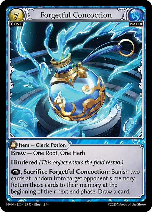 Image for Forgetful Concoction (Abyssal Heaven) (125) - Grand Archive TCG