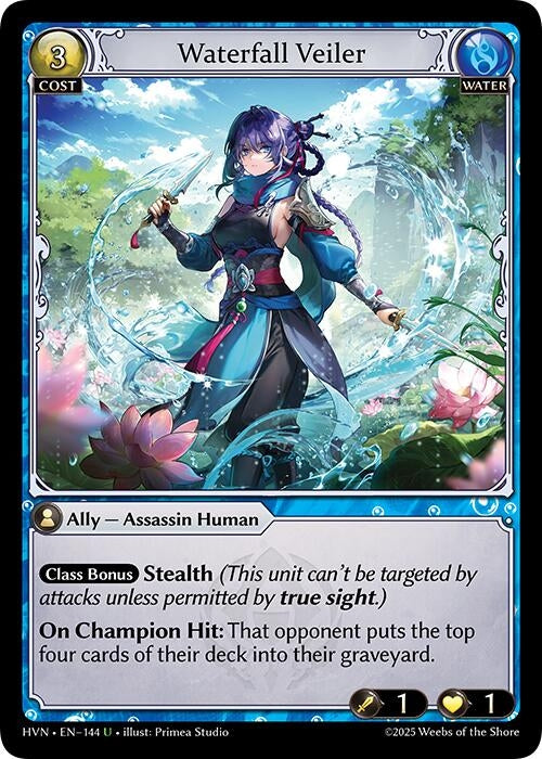 Image for Waterfall Veiler (Abyssal Heaven) (144) - Grand Archive TCG