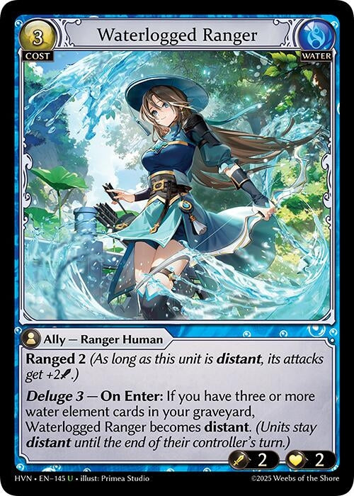 Image for Waterlogged Ranger (Abyssal Heaven) (145) - Grand Archive TCG