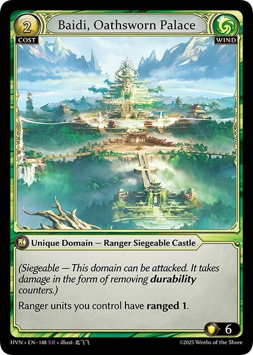 Image for Baidi, Oathsworn Palace (Abyssal Heaven) (148) - Grand Archive TCG