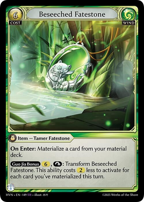 Image for Beseeched Fatestone // Daunting Panda (Abyssal Heaven) (149) - Grand Archive TCG