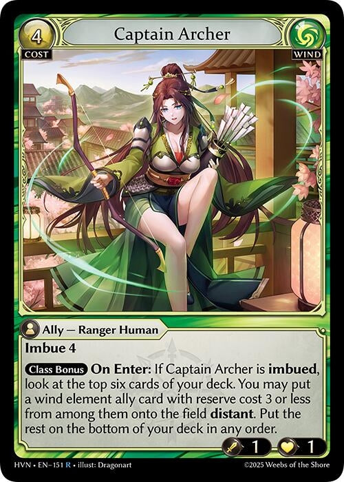 Image for Captain Archer (Abyssal Heaven) (151) - Grand Archive TCG