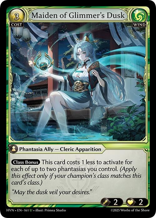 Image for Maiden of Glimmer's Dusk (Abyssal Heaven) (161) - Grand Archive TCG