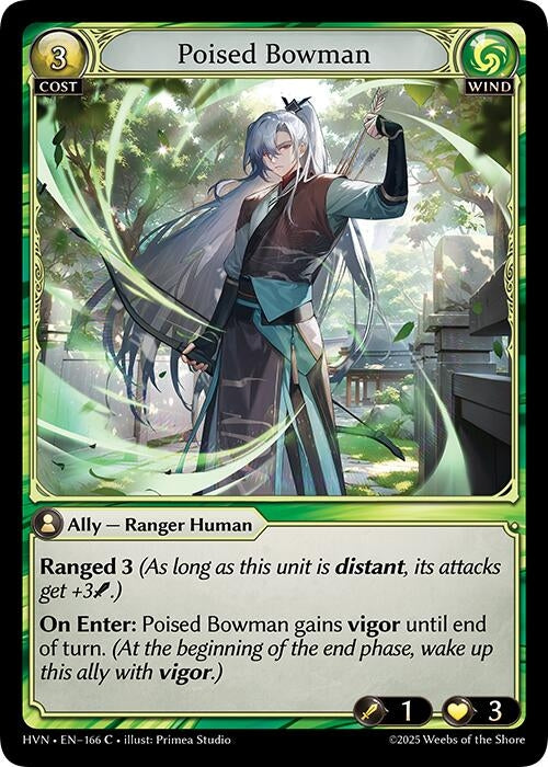 Image for Poised Bowman (Abyssal Heaven) (166) - Grand Archive TCG