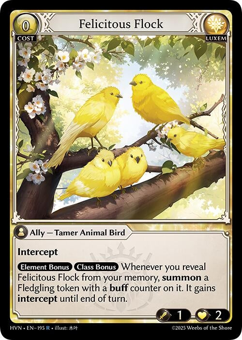 Image for Felicitous Flock (Abyssal Heaven) (195) - Grand Archive TCG