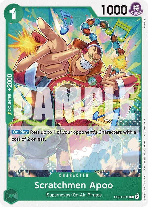 Image for Scratchmen Apoo (Tournament Pack 2025 Vol. 2) (One Piece Promotion Cards) (EB01-015) - One Piece Card Game