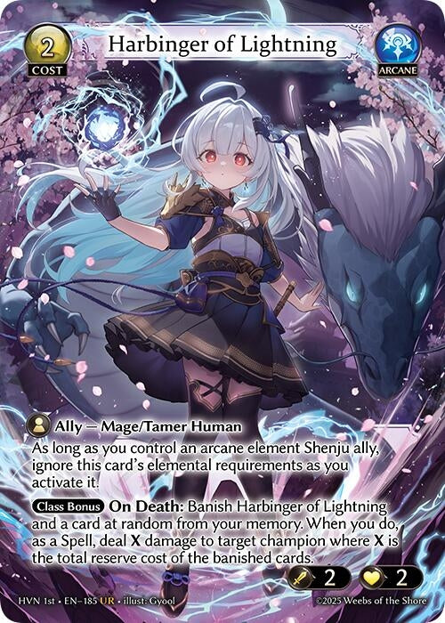 Image for Harbinger of Lightning (Abyssal Heaven) (185) - Grand Archive TCG