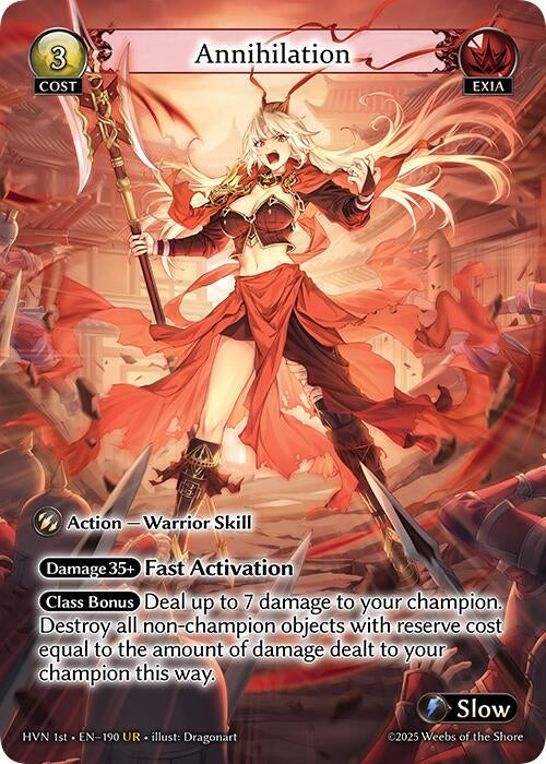 Image for Annihilation (Abyssal Heaven) (190) - Grand Archive TCG