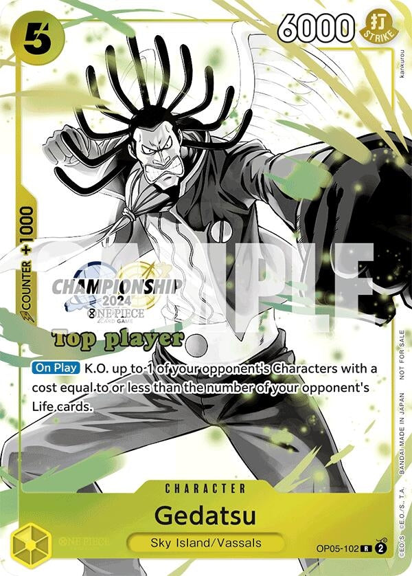 Image for Gedatsu (Championship 2024 Top Player Pack Vol. 2) (One Piece Promotion Cards) (OP05-102) - One Piece Card Game