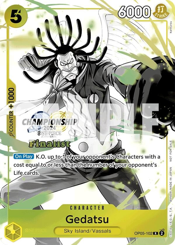 Image for Gedatsu (Championship 2024 Finalist Card Set Vol. 2) (One Piece Promotion Cards) (OP05-102) - One Piece Card Game