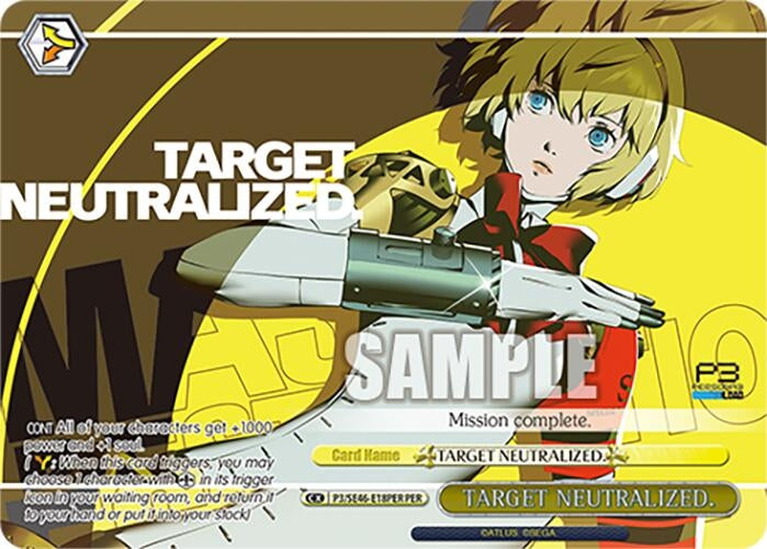 Image for TARGET NEUTRALIZED. (PER) (Persona 3 Reload Premium Booster) (P3/SE46-E18PERPER) - Weiss Schwarz