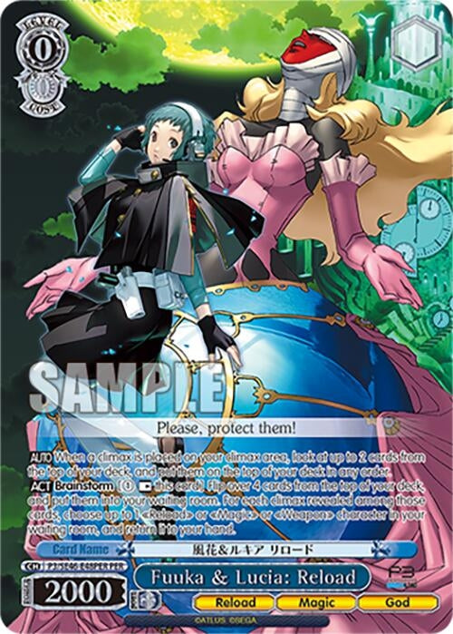 Image for Fuuka & Lucia: Reload (PER) (Persona 3 Reload Premium Booster) (P3/SE46-E48PERPER) - Weiss Schwarz