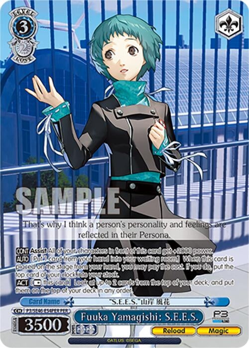 Image for Fuuka Yamagishi: S.E.E.S. (PER) (Persona 3 Reload Premium Booster) (P3/SE46-E54PERPER) - Weiss Schwarz